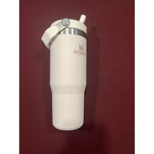 30oz Stanley Flip Straw Tumbler Bottle - Rose Quartz - Minor Use! See Pics!